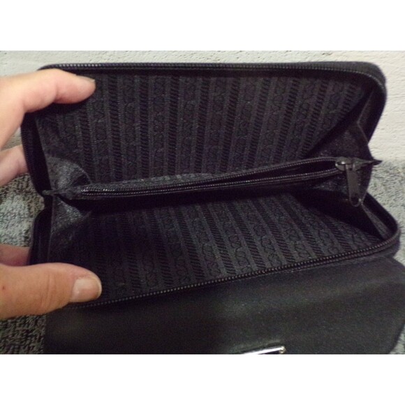 Prada Handbag with Wallet Black w/Silver Accents - Picture 10 of 11